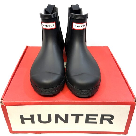 Hunter Original Chelsea Rain Boots | Black | Women’s 7 | New With Box - Picture 2 of 10
